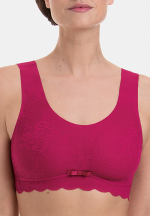 Bralette essential lace cherry 114-cherry red