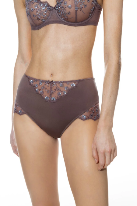 Hoge slip delightful 1136-taupe noir