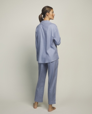 Pyjama doorknoop 006-azul blue