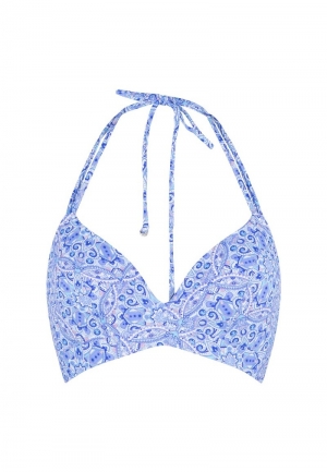 bikini top blue paisley pr