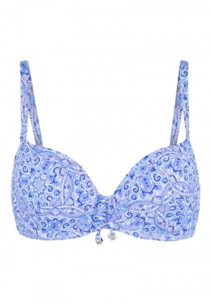 bikini top blue paisley pr