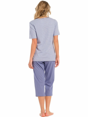 Pyjama korte mouw korte broek 516-blue
