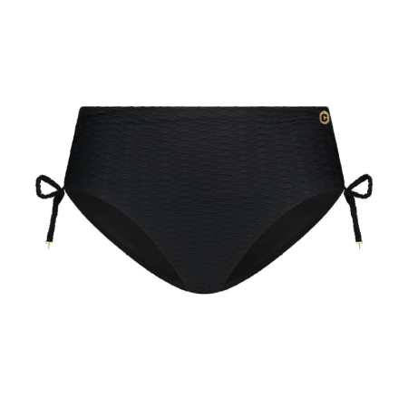 bikini bottom midi bow black  5075-zwart