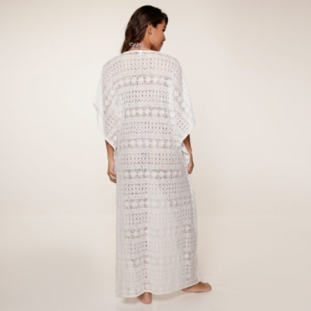 lange kaftan off white
