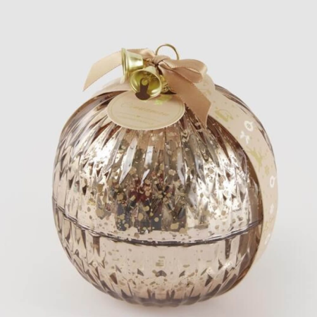kerstbal kaars princess of the goud