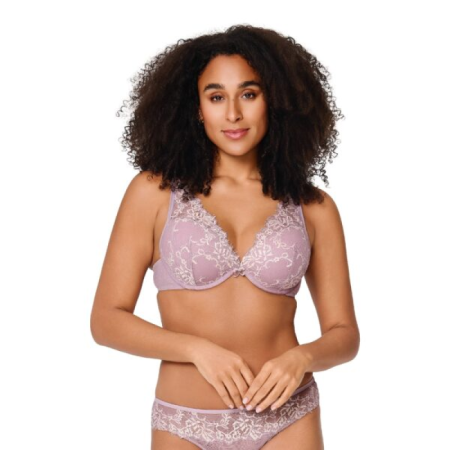 PUSH UP BH TAUPE ROOS