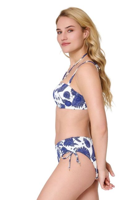 bikini short 345-blue white